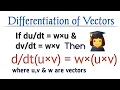 If wxu wxv then find u v Vector calculus engineering mathematics