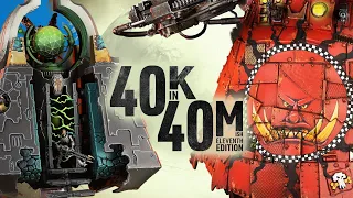 Stompa vs Monolith. Two Titanics on the battlefield! Orks v Necrons | Warhammer 40k in 40m