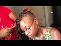 Knotless Braids on Shaved Sides