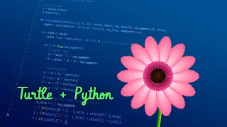 Draw a Beautiful Flower with Python Turtle Turtle Graphics Animation