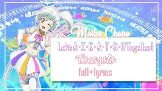 Download [ROMAJI LYRICS] Aikatsu Friends - Let's A · I · K · A · T · S · U Together! - Coco MP3