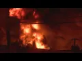 Huge fire after explosions at business in Ohio
