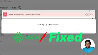 FIXED warning missing hosts entry this site may be inaccessible