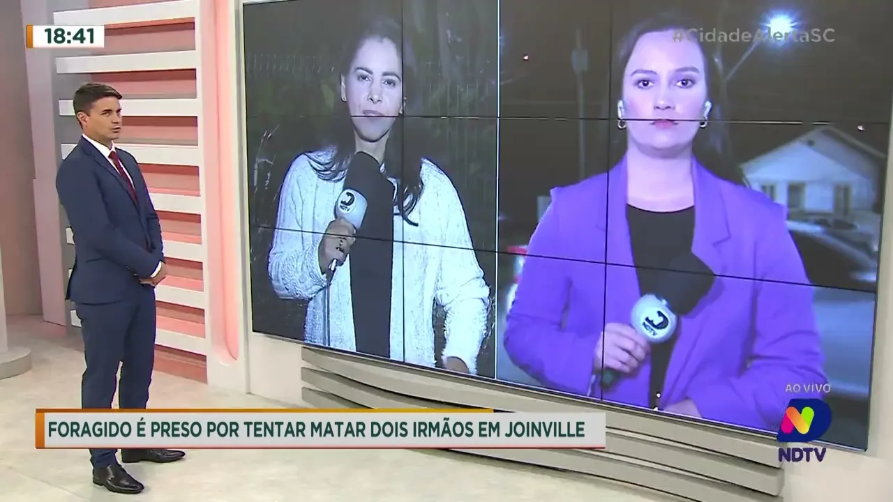 Foragido é preso por tentar matar dois irmãos em Joinville