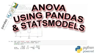 Python ANOVA using Statsmodels and Pandas