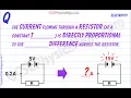 Current Flowing Through Resistor - Potential Difference