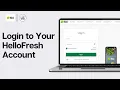 How to Login to Your HelloFresh Account