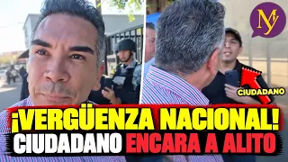 ¡ERES UNA VERGÜENZA NACIONAL! Confrontan a Alito en Ensenada
