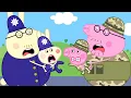 Download Lagu Richard Rabbit POLICE Vs George Pig MILITARY | Peppa Pig Funny Animation