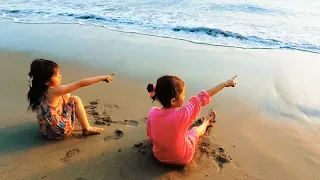 Azzahra dan Rumi - Nungguin Sunset Tenggelam ..