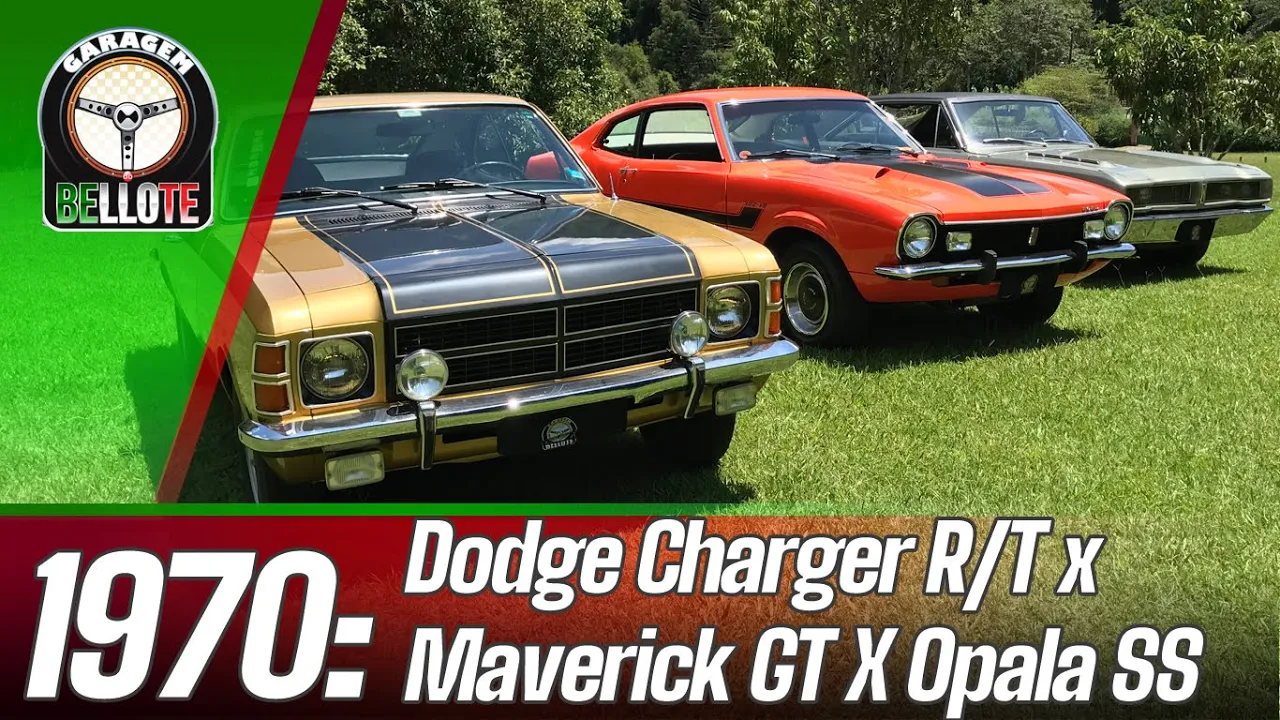 DODGE CHARGER R/T x MAVERICK GT X OPALA SS: O COMPARATIVO DOS ANOS 70 | GARAGEM DO BELLOTE TV