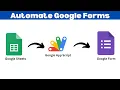 How To Auto Populate Goolgle Form Dropdown Values by Goolge Sheets Google App Script
