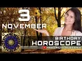 November 3 - Birt ay Horoscope Personality