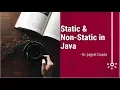 Staic and Non static in Java - Core Java