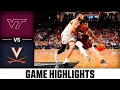 Virginia Tech vs Virginia Game Highlights 2025-26 ACC Men s Basketball