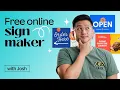 Custom Signs for Business and Home Create for Free