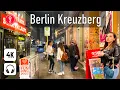 Berlin Kreuzberg at Night Walking Tour - Germany 4k 60fps City Nightlife Kottbusser Tor ASMR
