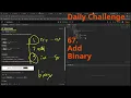 Leetcode Daily Challenge 67 Add Binary
