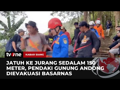 Basarnas Evakuasi Pendaki Gunung Andong Jatuh ke Jurang 150 M