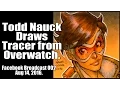 Todd Nauck Draws Tracer from Overwatch Facebook broadcast 002