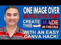 One Image Over Multiple Letter Frames in Canva - Super Cool Canva Hack