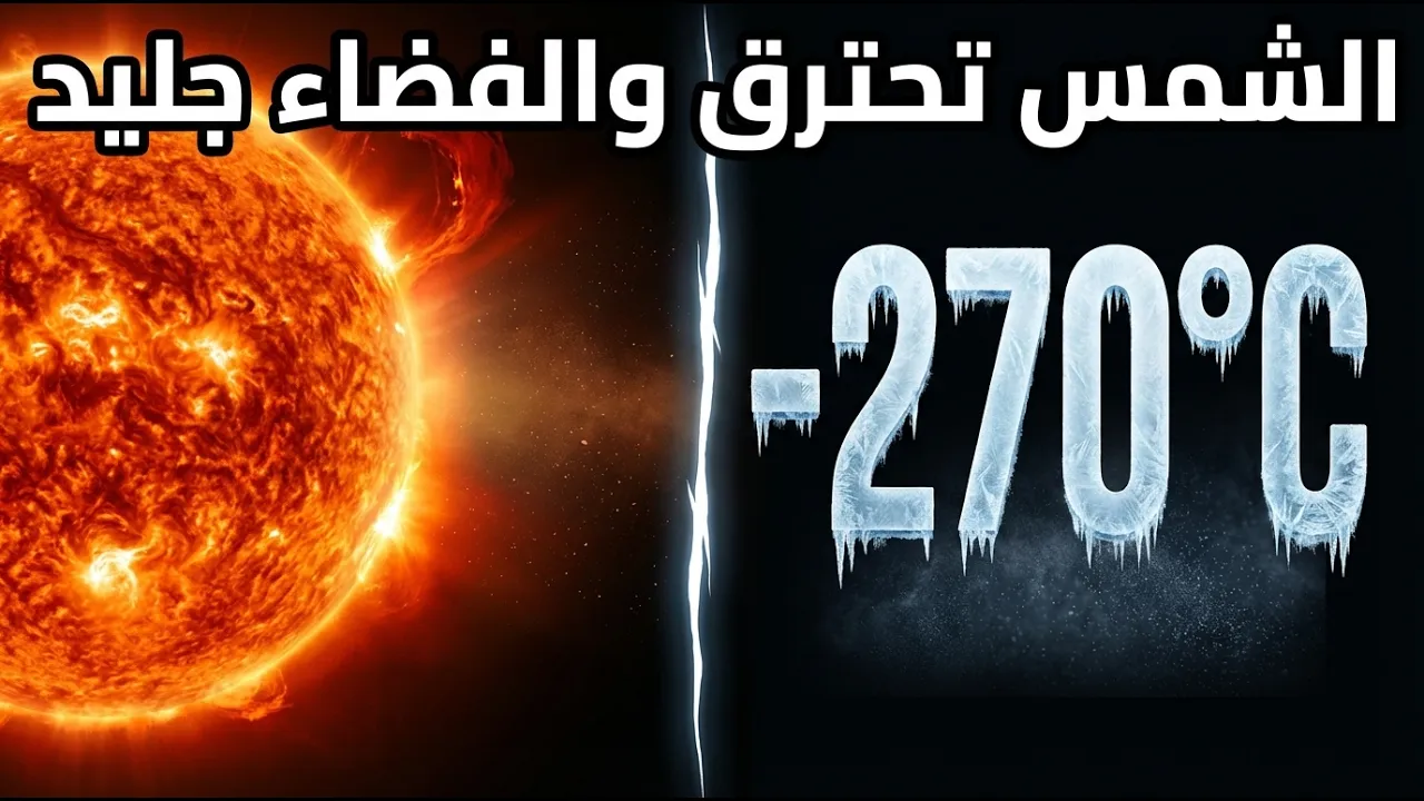 لماذا تصل حرارة الشمس إلى 5500 درجة بينما الفضاء يبقى عند -270؟