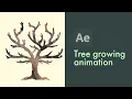 FASTEST way to create tree growing animation After Effects Tutorial