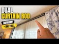 Double Curtain Rod Install Review 34 156 Inch
