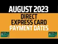 August 2023 Direct Express Deposit Dates - For Social Security SSI SSDI