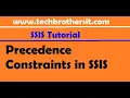 Precedence Constraints in SSIS - SQL Server Integration Services SSIS Tutorial