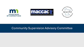 Community Supervision Advisory Committee July 22 2026