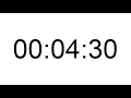 4 Minute 30 Second Countdown Timer Four minutes and Thirty seconds