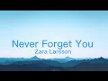 Download Lagu Zara Larsson, MNEK - Never Forget You (lyrics)
