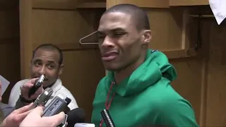 Russell Westbrook Funny Interview What Bro what are you talking about man