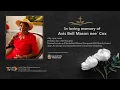 Celebrating the life Avis Bell Mason nee Cox also known as Teacher Avis