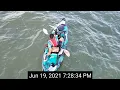 Kayaker return to big waters high Winds and monster shark baits deployed at Horace Caldwell Pier