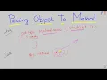 Java-67 - Passing Object To Method as Argument Java Programming