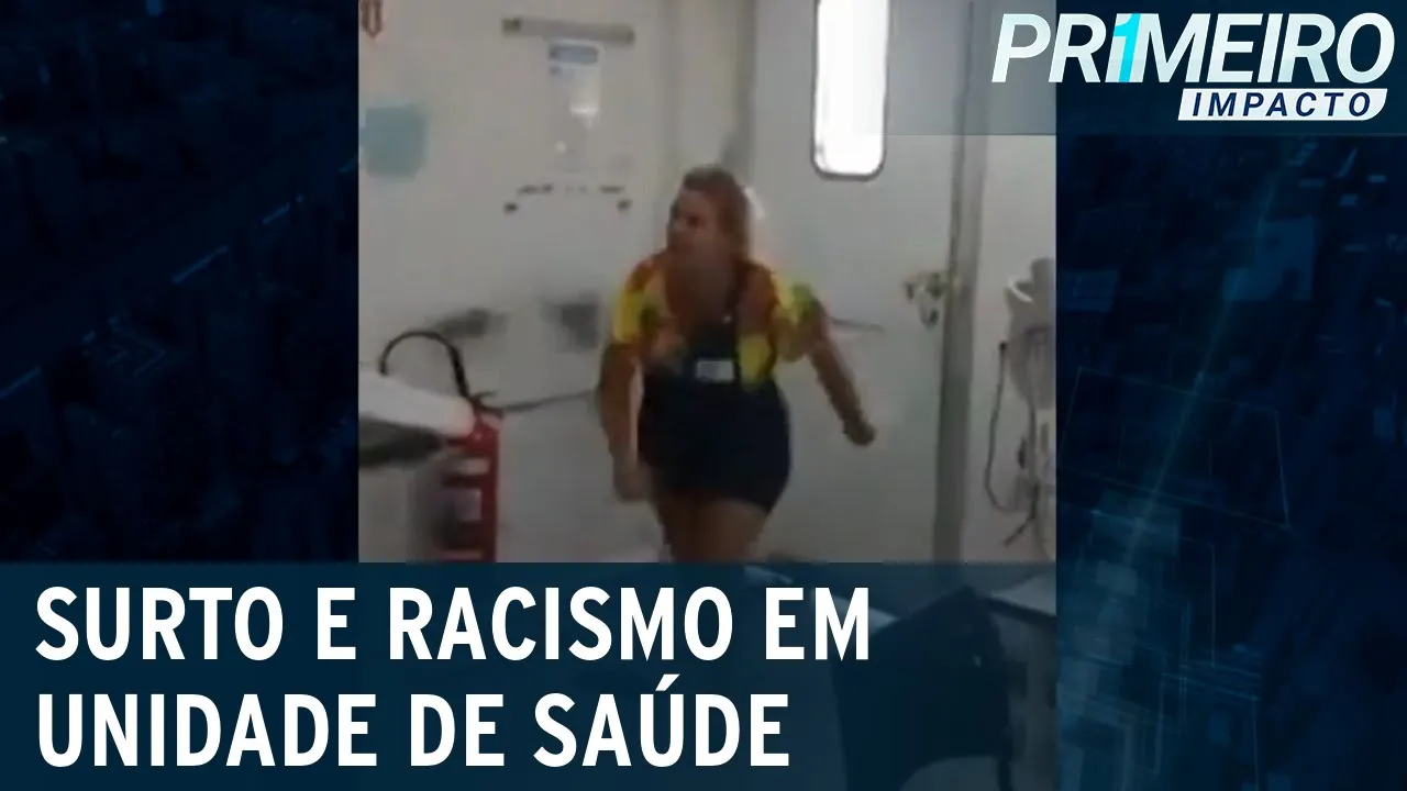 Racista entra em surto em unidade de saúde em Magé (RJ) | Primeiro Impacto (13/06/23)