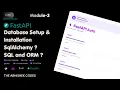 -3 FastAPI Authentication Series Database ORM SQLAlchemy Complete Guide
