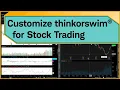 How to Set Up thinkorswim desktop for Stock Trading