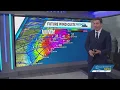 Breezy conditions from Ophelia in Charlotte