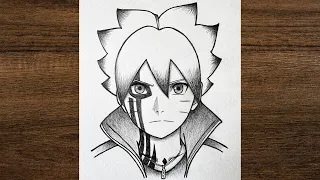 Boruto drawing from Boruto / anime drawing / Easy drawing 