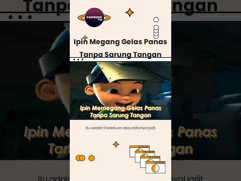 Ipin Pegang Gelas Panas Nggak Kepanasan