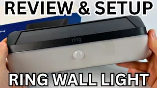 Ring Wall Light Solar Review Setup Demo