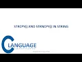 strcpy and strncpy in c strcpy strncpy