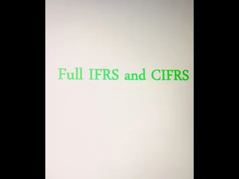 Full #IFRS and #CIFRS