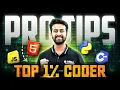 How to become top 1 Coder in B Tech Tips to become top coder