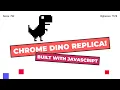 Chrome Dino Replica Game in JavaScript HTML5 Canvas Tutorial