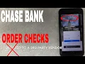 Chase Bank How To Order Replacement Checks