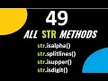 49 String Methods Python Tutorial for Beginners All Types of Methods